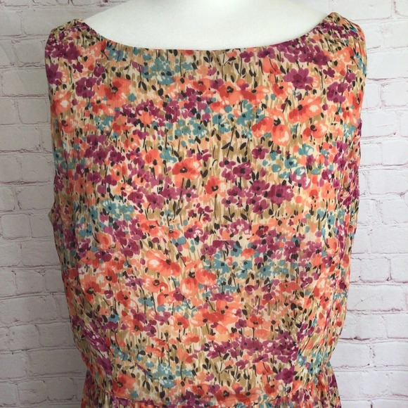 Ronni Nicole Floral Sleeveless Dress - Size 14 - Picture 2 of 9